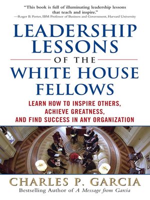 cover image of Leadership Lessons of the White House Fellows
